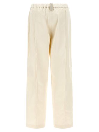 Fabiana Filippi Cotton Gabardine Trousers - Cream
