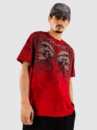Affliction Collapse Camiseta rojo