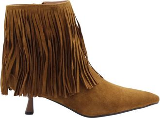 Bibi Lou Stijlvolle enkellaarsjes Bogove - Dames - Laarzen met Hak - Bruin - 39 EU - Schoenen