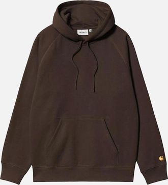 Carhartt Work in Progress Mens Carhartt WIP Chase Hoodie Tobacco/Gold - Brown - Size: 36