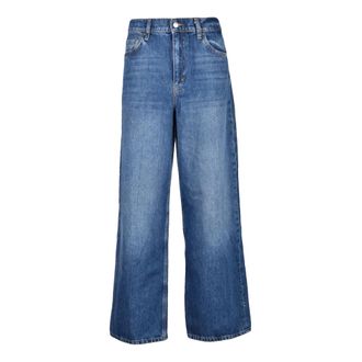 Liu Jo Campus Baggy Jeans - Dames - Jeans - Blauw - Maat: W31 Katoen