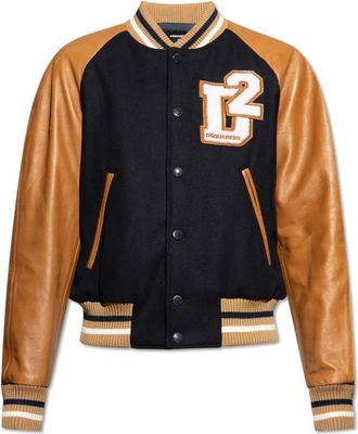 Dsquared2 Wollen jas - Heren - Bomber jackets - Blauw - M - Wol - Jassen