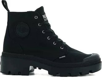 Palladium Womens Pallabase Twill Boots In Black