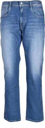 Replay Slim Fit Denim Jeans With Classic Blue Wash