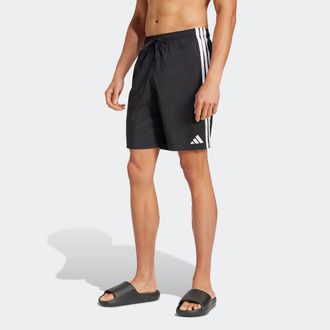 adidas Badeshorts ADIDAS PERFORMANCE 3S BLD SH 8IN, Herren, Gr. XXL, N-Gr, schwarz-weiss (schwarz, wei&szlig;), Obermaterial: 100% Polyester, Badehosen Badeshorts