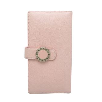 Bulgari Pink Leather Long Wallet (Bi-Fold) (Pre-Owned)