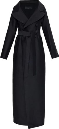 Dsquared2 virgin wool double-breasted coat - Black