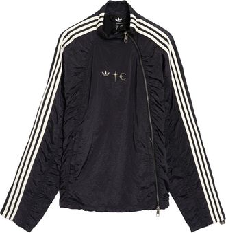 adidas x Thug Club Woven Logo Relaxed Track Jacket Asia Sizing Black Silver Metallic KC2200