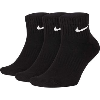 Nike Nike Cushion Quarter Socks, Pack of 3 - Black - Medium