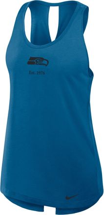 Nike Seattle Seahawks Established Nike Womens Dri-FIT NFL Tank Top in Blue | 01D543F78-2JF