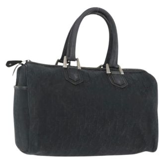 Dior Pre-owned Handbags, female, Black, Size: ONE SIZE Pre-owned Trotter Canvas Hand Bag