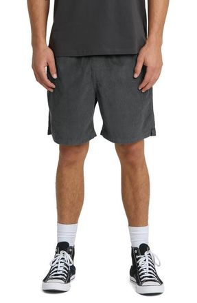 Quiksilver Taxer Corduroy Shorts in Iron Gate at Nordstrom, Size X-Large