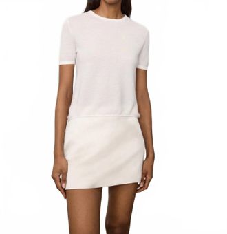 Lisa Yang Ira Short Sleeve T-Shirt In Ivory