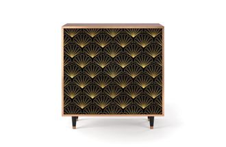 StoryZ Aparador negro 4 puertas L 96 cm