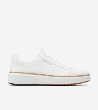 Cole Haan Mens GrandPr&oslash; Topspin Waterproof Golf Shoes - White Size 10.5