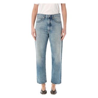 Cycle Cropped Jeans, female, Blue, Size: W29 Bella 90s Mid Rise Straight