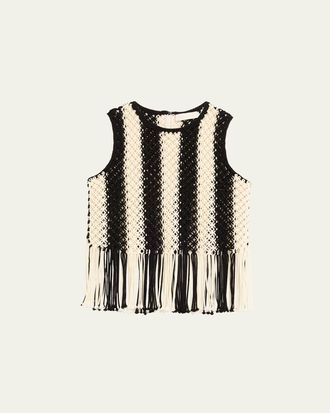 Zimmermann Wanderlust Macrame Tank Top