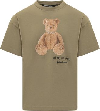 Palm Angels Green Crew Neck T-Shirt