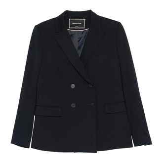 Fabiana Filippi Blazers, female, Black, Size: L Double-Breasted Jacket