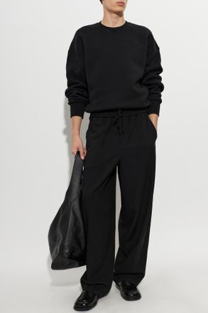 Ami Cotton Sweatshirt With Logo, Mens, Black