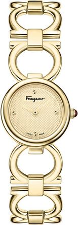 Ferragamo Double Gancini Bracelet Watch in Gold at Nordstrom Rack