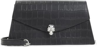 Alexander McQueen Tassen, Dames, Zwart, ONE Size, Leer, Skull Mini Tas