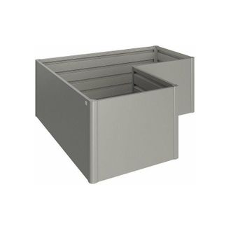 BIOHORT Jardinera Metalica Belvedere De Esquina Midi 61 Cmts De Alto X 100 Cmts Color Plata Metalica