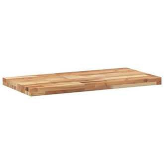 Berkfield Home Compact Floating Shelves 2 pcs 80x40x4 cm Oil Finished Solid Wood in Brown | Size: 80 x 40 x 4 cm