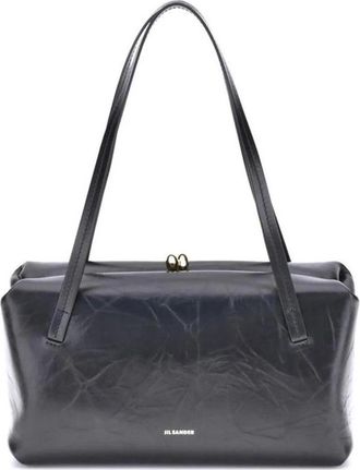 Jil Sander Goji Frame Bag - Dames - Schoudertassen - Zwart - ONE Size - Leer - Tassen
