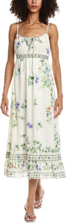 Max Studio Sleeveless Tie Front Midi Dress