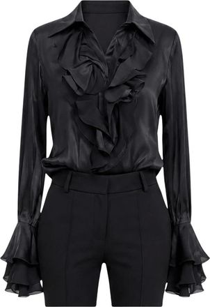 Actualee Mujer, Blusas y Camisas, Negro, Talla: L