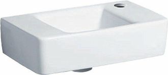 Keramag Lavabo Renova Plan 400x250mm Con Orificio Para Grifer&iacute;a Sin Rebosadero Blanco Kt