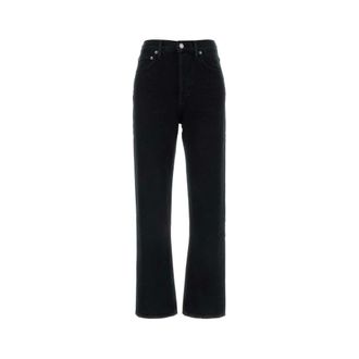 A Gold E Dames, Jeans, Zwart, Maat: W24 Katoen