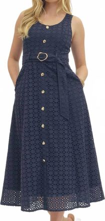 Entro Aperitivo Midi Dress In Navy