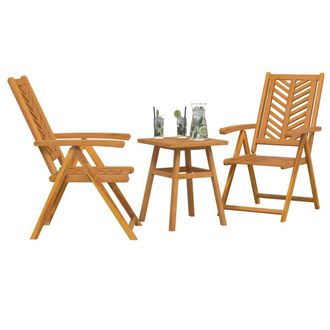 Berkfield Home Stylish 3 pcs Brown Solid acacia wood
