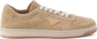 Prada Downtown Suede Sneakers - Mens - Calf Suede/Calf Leather/Rubber