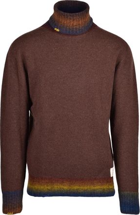 Bob Brown Wool-Blend Gradient Turtleneck Sweater