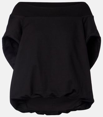 Dries Van Noten Cocoon cotton jersey sweatshirt