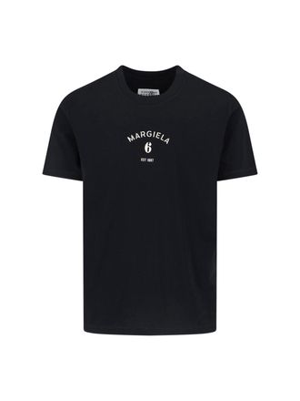 Maison Margiela Minimalist Cotton Tee with Contrasting Logo