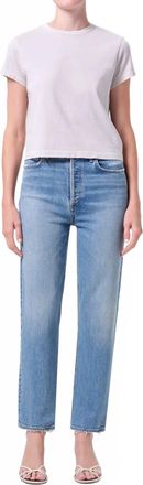 A Gold E 90s Pinch Waist Crop Jeans In Renew