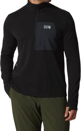 Mountain Hardwear Rogue Pursuit 1/4 Zip Jacket In Black