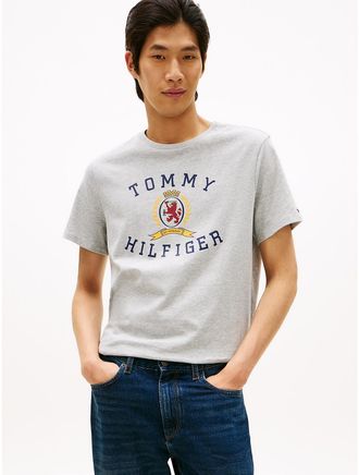 Tommy Hilfiger Mens Hilfiger Crest Logo T-Shirt - Grey - XXXL