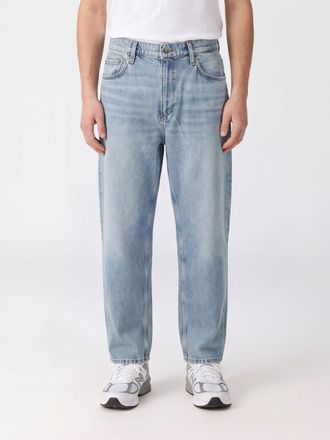 Rag & Bone Jeans baggy fit in denim di cotone con chiusura a bottone e zip
