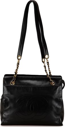 Chanel Pre-owned Womens Shoulder Bag Chain Strap - Black Leather - One Size