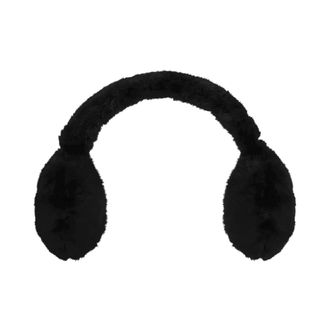Karl Lagerfeld Ikon Fur Ears Muffs - Accessories - Mujer - Negro - ONE SIZE