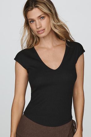 Maeve Betty V-Neck Baby Muscle Tee