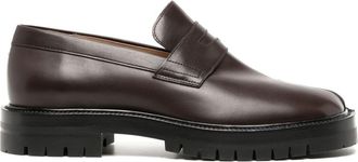 Maison Margiela Tabi leather loafers - men - Calf Leather/Calf Leather/Rubber - 40 - Brown