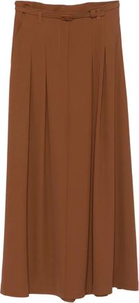Imperial pleated belted trousers - Brown