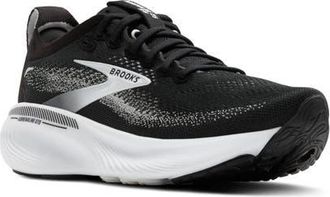 Brooks Adrenaline GTS 25 Running Shoe in Black/Grey/White at Nordstrom, Size 10.5