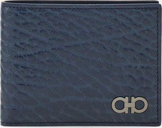 Ferragamo Men Gancini wallet Blue